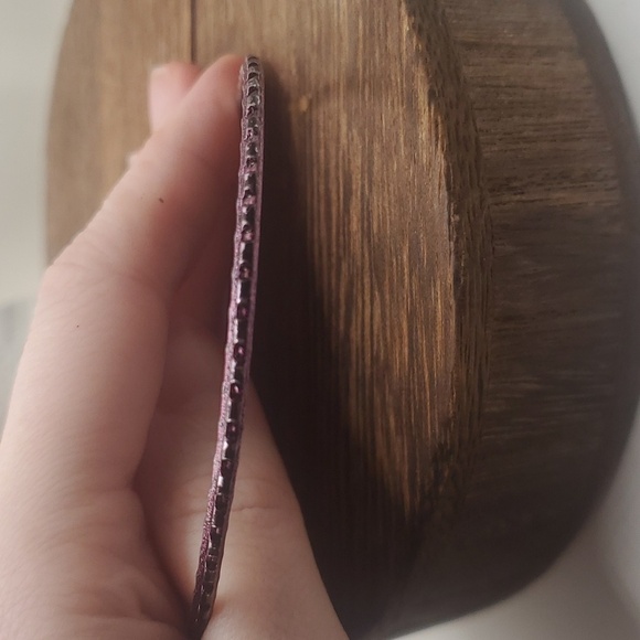 B658 scalloped edges purple bracelet slider - Picture 2 of 2